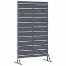 vidaXL Magánszféra Képernyő 100 x 50 x 180 cm Acél Antracitszürke