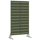 vidaXL Magánszféra Képernyő 100 x 50 x 180 cm Acél Olajzöld