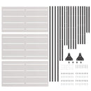 vidaXL Magánszféra Képernyő Szürke Acél