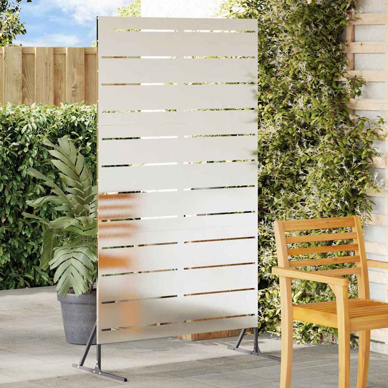 vidaXL Magánszféra Képernyő Szürke Acél