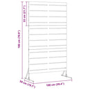 vidaXL Magánszféra Képernyő Szürke Acél