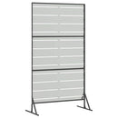 vidaXL Magánszféra Képernyő 100 x 50 x 180 cm Horganyzott Acél Ezüst