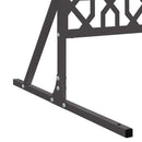 vidaXL Magánszféra Képernyő Fekete Acél