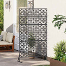 vidaXL Magánszféra Képernyő 100 x 50 x 180 cm Acél Fekete