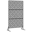 vidaXL Magánszféra Képernyő 100 x 50 x 180 cm Acél Fekete