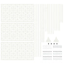 vidaXL Magánszféra Képernyő Fehér Acél