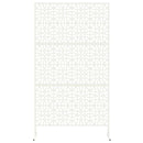 vidaXL Magánszféra Képernyő Fehér Acél