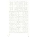 vidaXL Magánszféra Képernyő 100 x 50 x 180 cm Acél Fehér