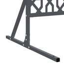 vidaXL Magánszféra Képernyő 100 x 50 x 180 cm Acél Antracitszürke