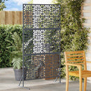 vidaXL Magánszféra Képernyő 100 x 50 x 180 cm Acél Antracitszürke