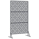 vidaXL Magánszféra Képernyő 100 x 50 x 180 cm Acél Antracitszürke