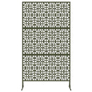 vidaXL Magánszféra Képernyő 100 x 50 x 180 cm Acél Olajzöld