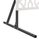 vidaXL Magánszféra Képernyő Szürke Acél