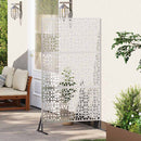 vidaXL Magánszféra Képernyő Szürke Acél