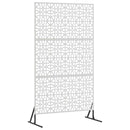 vidaXL Magánszféra Képernyő Szürke Acél