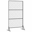 vidaXL Magánszféra Képernyő Szürke Acél