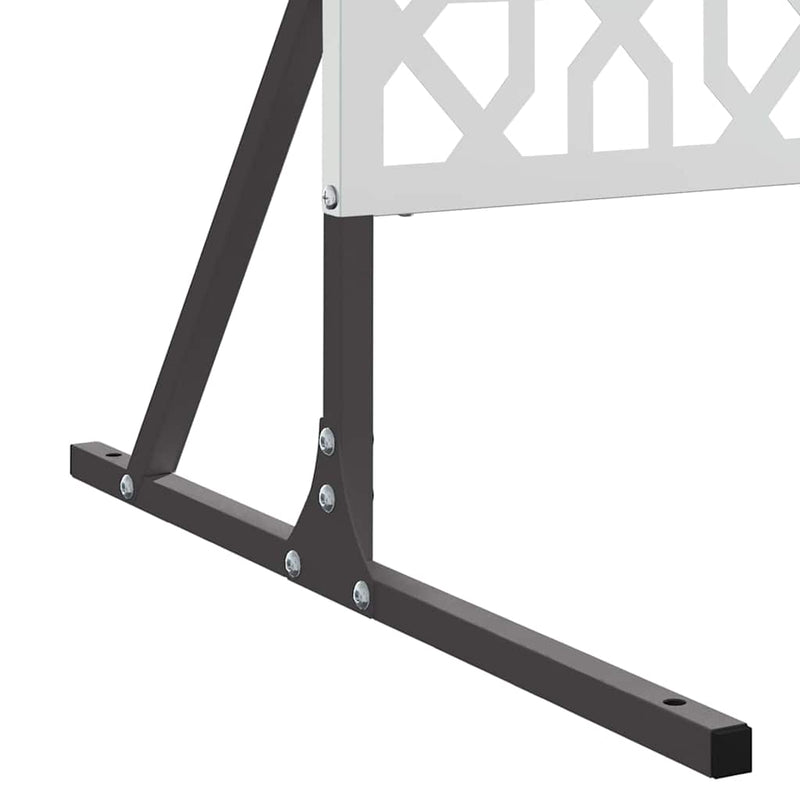 vidaXL Magánszféra Képernyő Szürke Acél