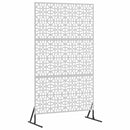 vidaXL Magánszféra Képernyő Szürke Acél