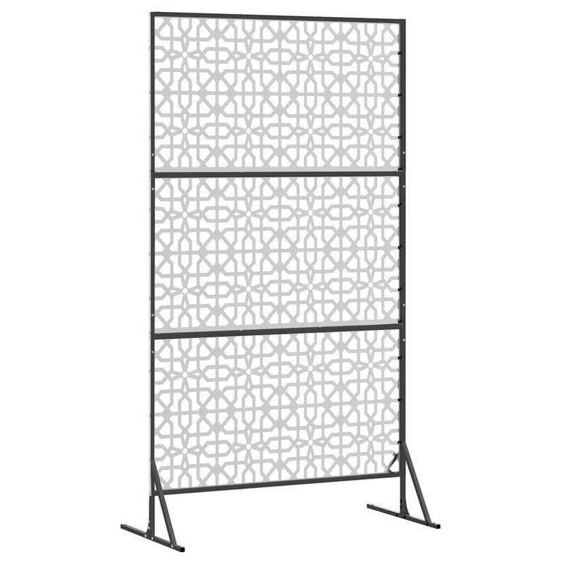 vidaXL Magánszféra Képernyő Szürke Acél