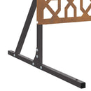 vidaXL Magánszféra Képernyő Szürke Acél