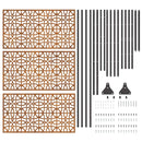 vidaXL Magánszféra Képernyő Szürke Acél