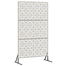 vidaXL Magánszféra Képernyő Szürke Acél