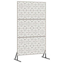 vidaXL Magánszféra Képernyő 100 x 50 x 180 cm Időjárásálló Acél