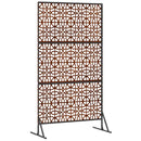 vidaXL Magánszféra Képernyő 100 x 50 x 180 cm Időjárásálló Acél