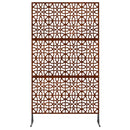 vidaXL Magánszféra Képernyő 100 x 50 x 180 cm Időjárásálló Acél