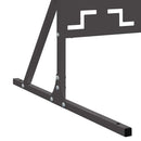 vidaXL Magánszféra Képernyő 100 x 50 x 180 cm Acél Fekete