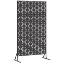 vidaXL Magánszféra Képernyő 100 x 50 x 180 cm Acél Fekete