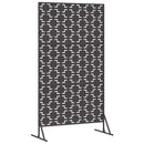 vidaXL Magánszféra Képernyő 100 x 50 x 180 cm Acél Fekete