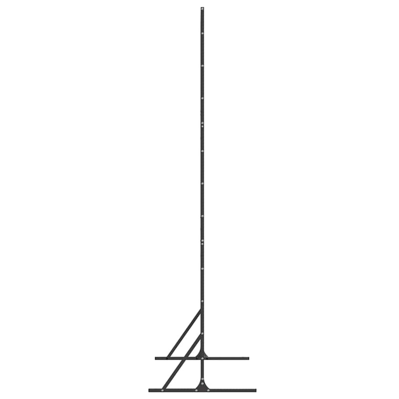 vidaXL Magánszféra Képernyő Fekete Acél