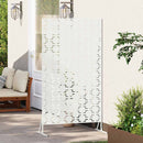 vidaXL Magánszféra Képernyő 100 x 50 x 180 cm Acél Fehér