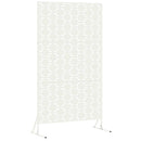 vidaXL Magánszféra Képernyő 100 x 50 x 180 cm Acél Fehér