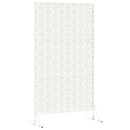 vidaXL Magánszféra Képernyő Fehér Acél