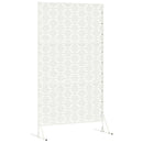 vidaXL Magánszféra Képernyő 100 x 50 x 180 cm Acél Fehér