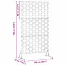 vidaXL Magánszféra Képernyő Fehér Acél