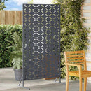 vidaXL Magánszféra Képernyő 100 x 50 x 180 cm Acél Antracitszürke