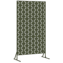 vidaXL Magánszféra Képernyő 100 x 50 x 180 cm Acél Olajzöld