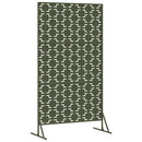 vidaXL Magánszféra Képernyő 100 x 50 x 180 cm Acél Olajzöld