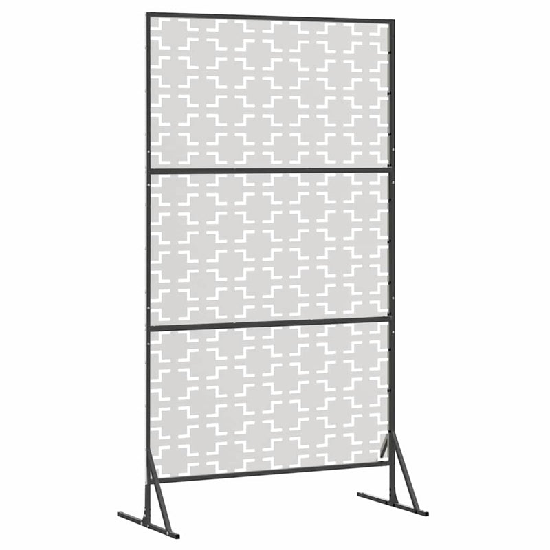 vidaXL Magánszféra Képernyő Szürke Acél