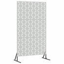 vidaXL Magánszféra Képernyő 100 x 50 x 180 cm Horganyzott Acél Ezüst