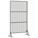 vidaXL Magánszféra Képernyő 100 x 50 x 180 cm Horganyzott Acél Ezüst
