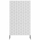 vidaXL Magánszféra Képernyő 100 x 50 x 180 cm Horganyzott Acél Ezüst
