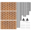 vidaXL Magánszféra Képernyő Szürke Acél