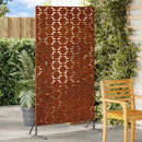 vidaXL Magánszféra Képernyő 100 x 50 x 180 cm Időjárásálló Acél