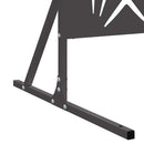 vidaXL Magánszféra Képernyő Fekete Acél