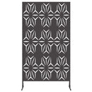 vidaXL Magánszféra Képernyő 100 x 50 x 180 cm Acél Fekete