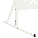 vidaXL Magánszféra Képernyő Fehér Acél